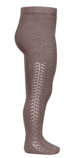 Condor Tights Side Openwork - Praline