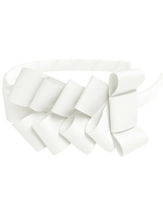 Diadeem Little Bows White - Prinsessefin