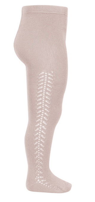 Condor Tights Side Openwork - Old Rose