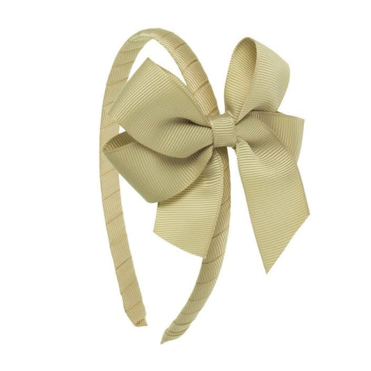 Diadeem Butterfly Bow Beige - Siena