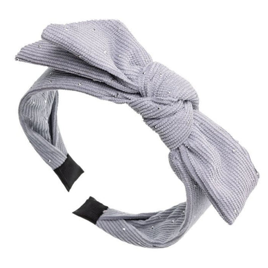 Diadeem Knotted Glitter Grey - Siena
