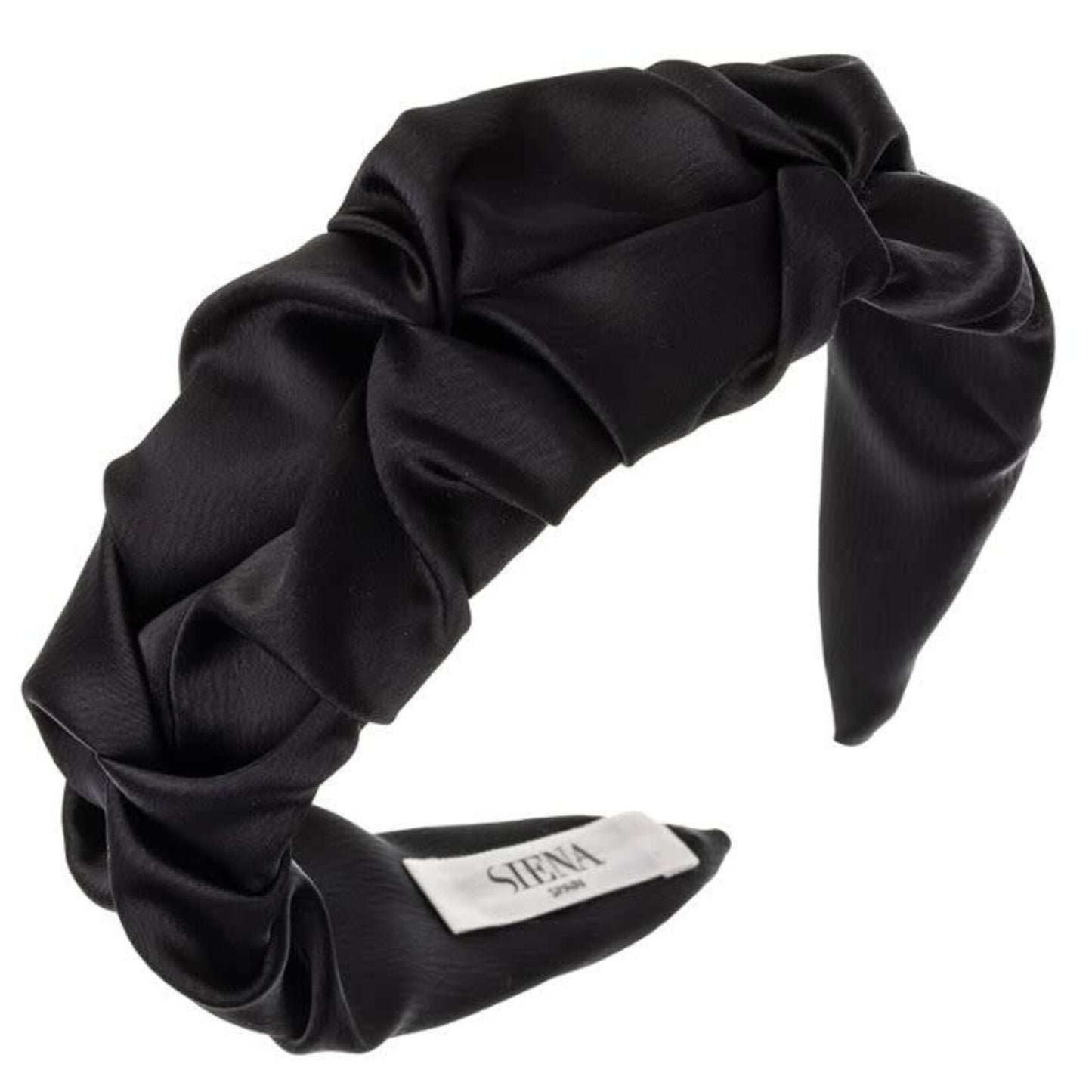 Diadeem Satin Ruffle Black - Siena