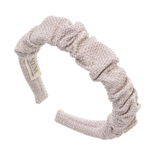 Diadeem Srunchie Knitted Light Beige - Siena