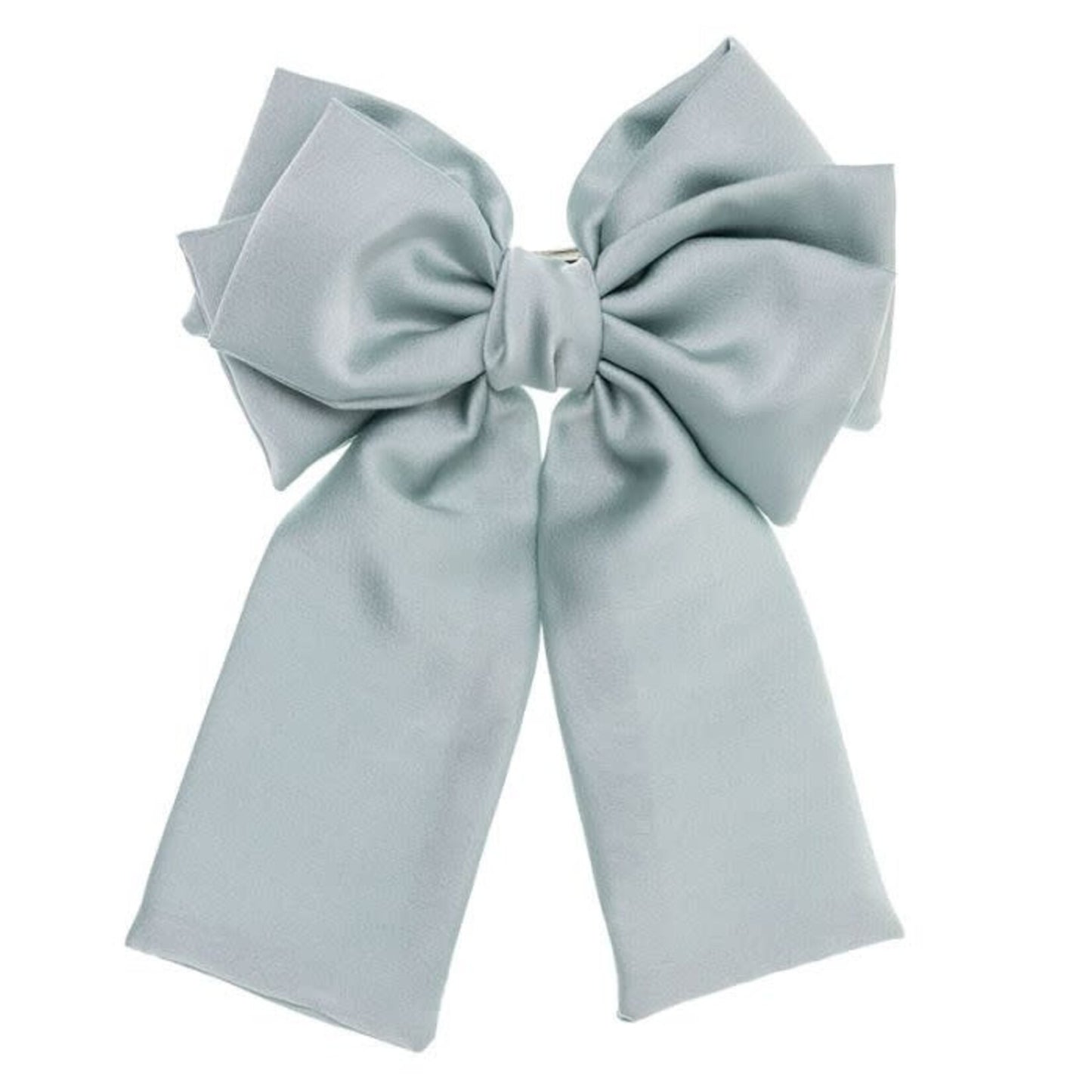Large Hairbow Satin Jade - Siena