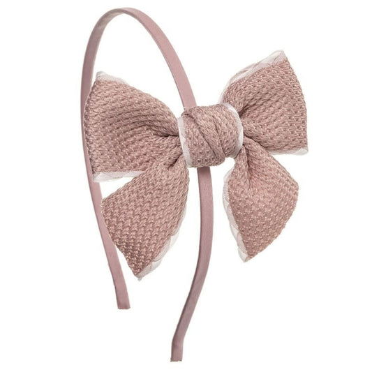 Diadeem Ribbon Pale Pink - Siena