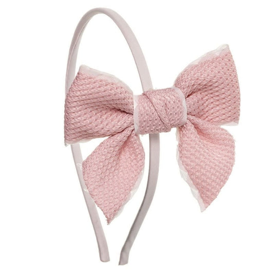 Diadeem Ribbon Pink - Siena