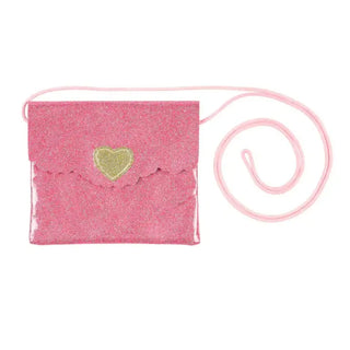 Bag Glitter Heart pink - Souza
