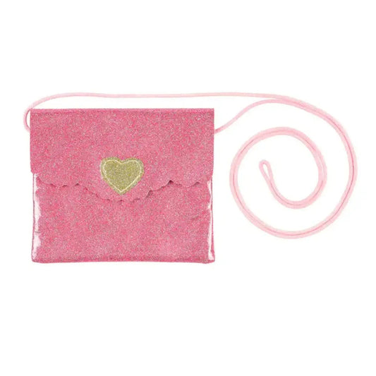 Bag Glitter Heart pink - Souza