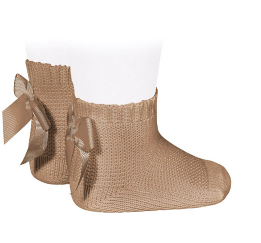 Condor Socks Bow Back - Camel