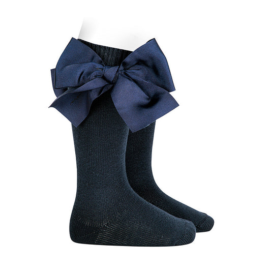 Condor Socks Large Bow - Blue